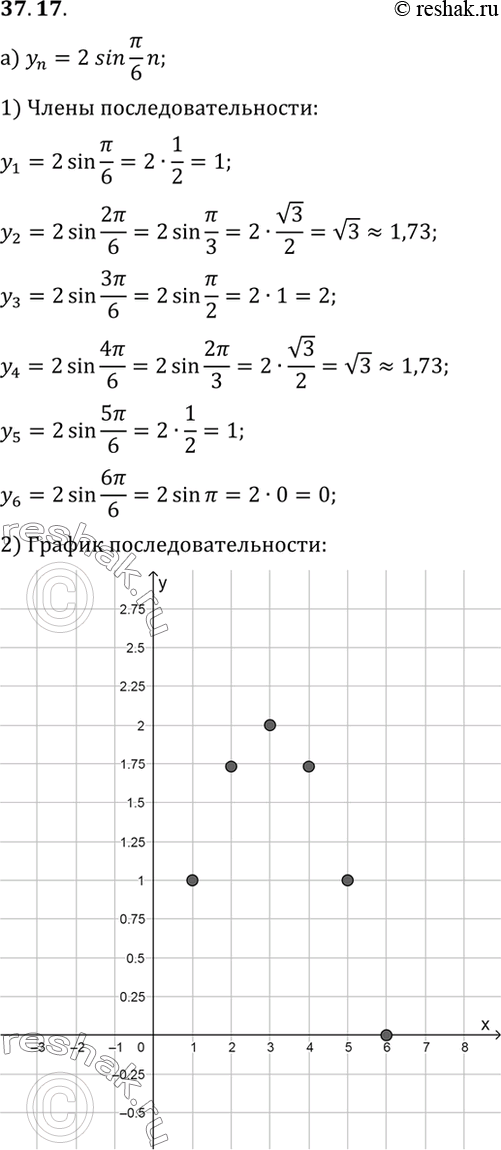 Изображение Упр.37.17 ГДЗ Мордковича 10 класс профильный уровень
